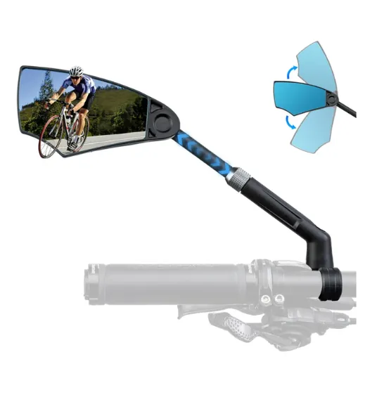 Adjustable Handlebar Bike Mirror with Anti Glare Glass